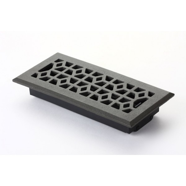 pewter cast iron marquis floor vent ducted
