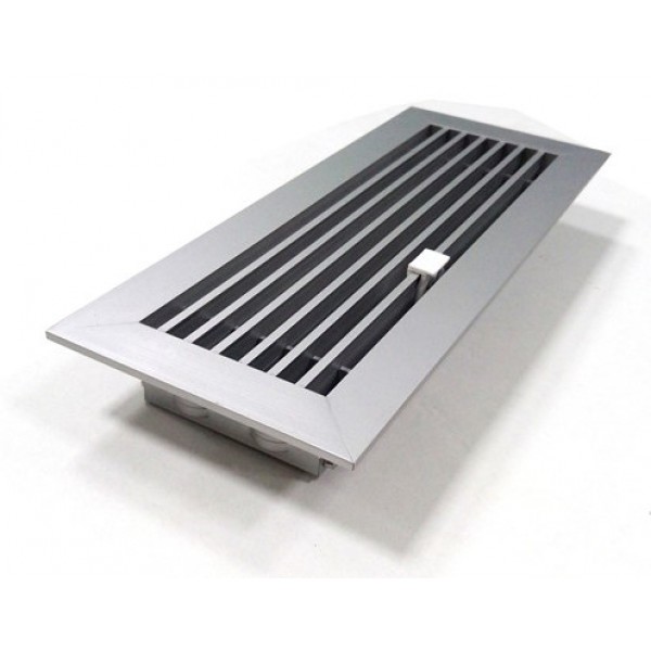 anodised aluminium ducted heating floor vent