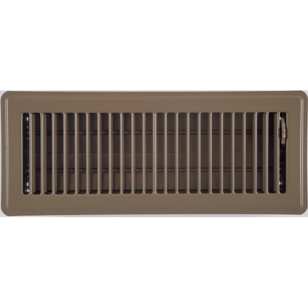 brown louvered floor vent 300x100mm