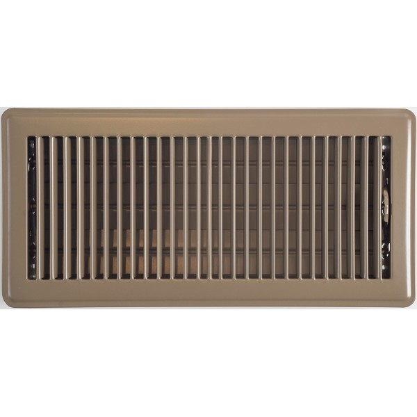 brown louvered floor vent 350x150mm