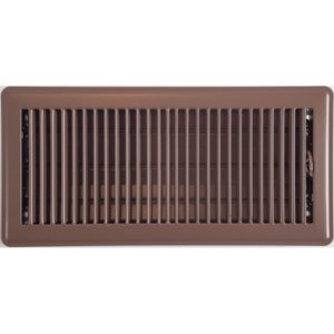 chocolate louvered floor vent cover